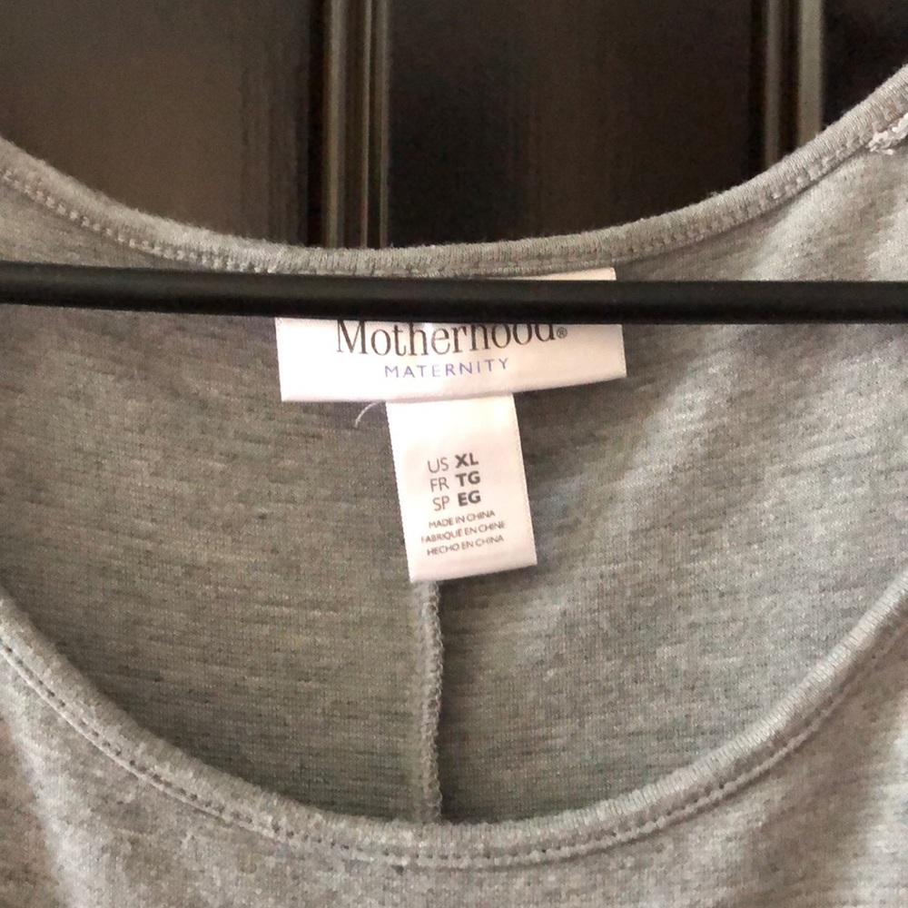 Grey maternity dress